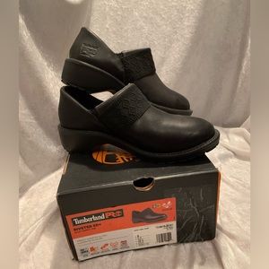 Timberland PRO Riveter SD+ size 8 steel toe black slip on